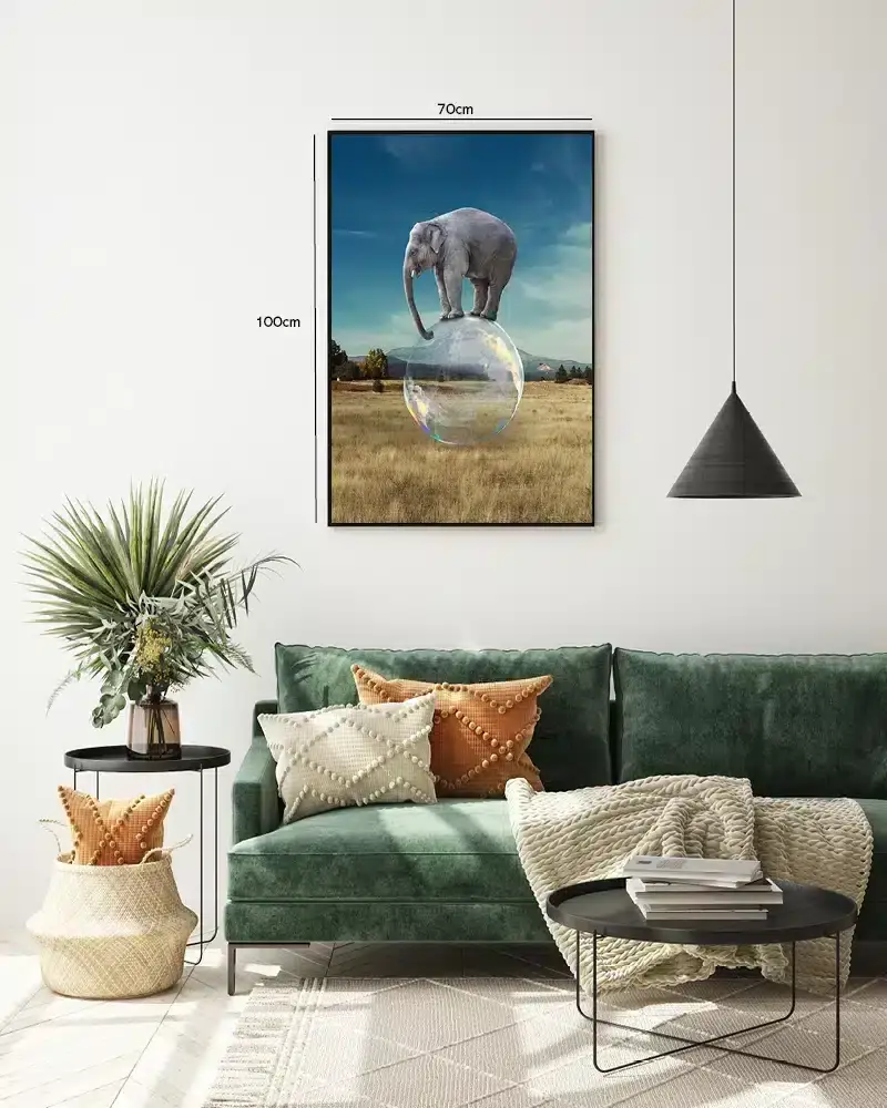 Elephant On Bubble Plakat