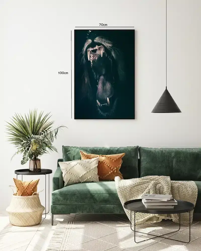 Lion Open Mouth Plakat