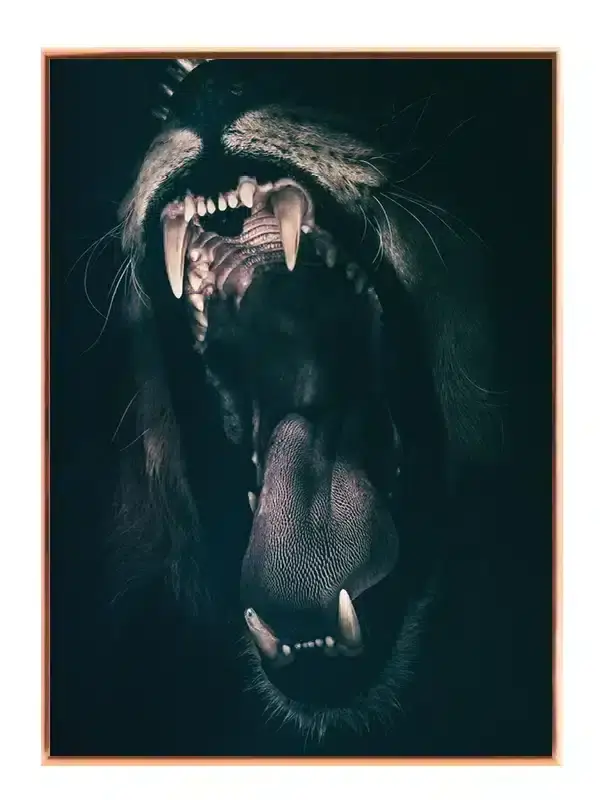 Lion Open Mouth Plakat