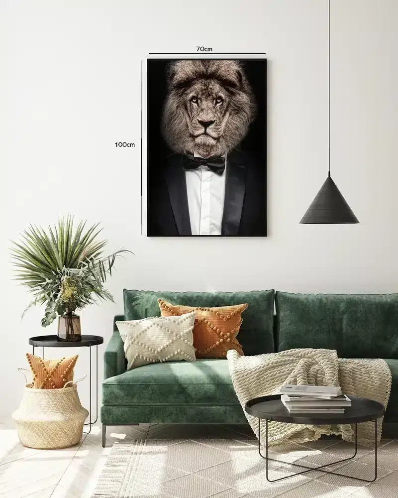 Lion In Tuxedo Plakat