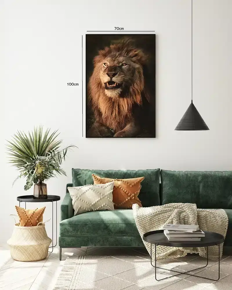 Lion Intense Closeup Plakat
