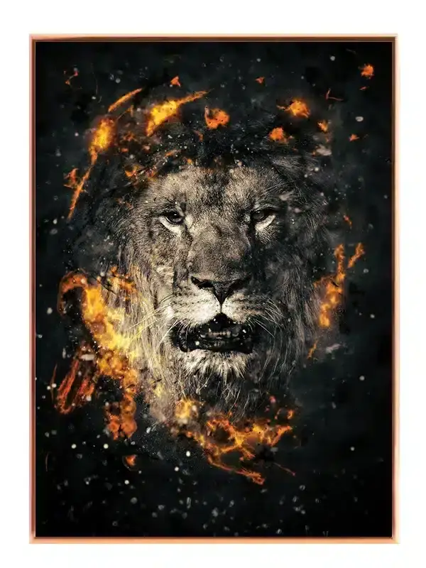 Lion Fire Plakat