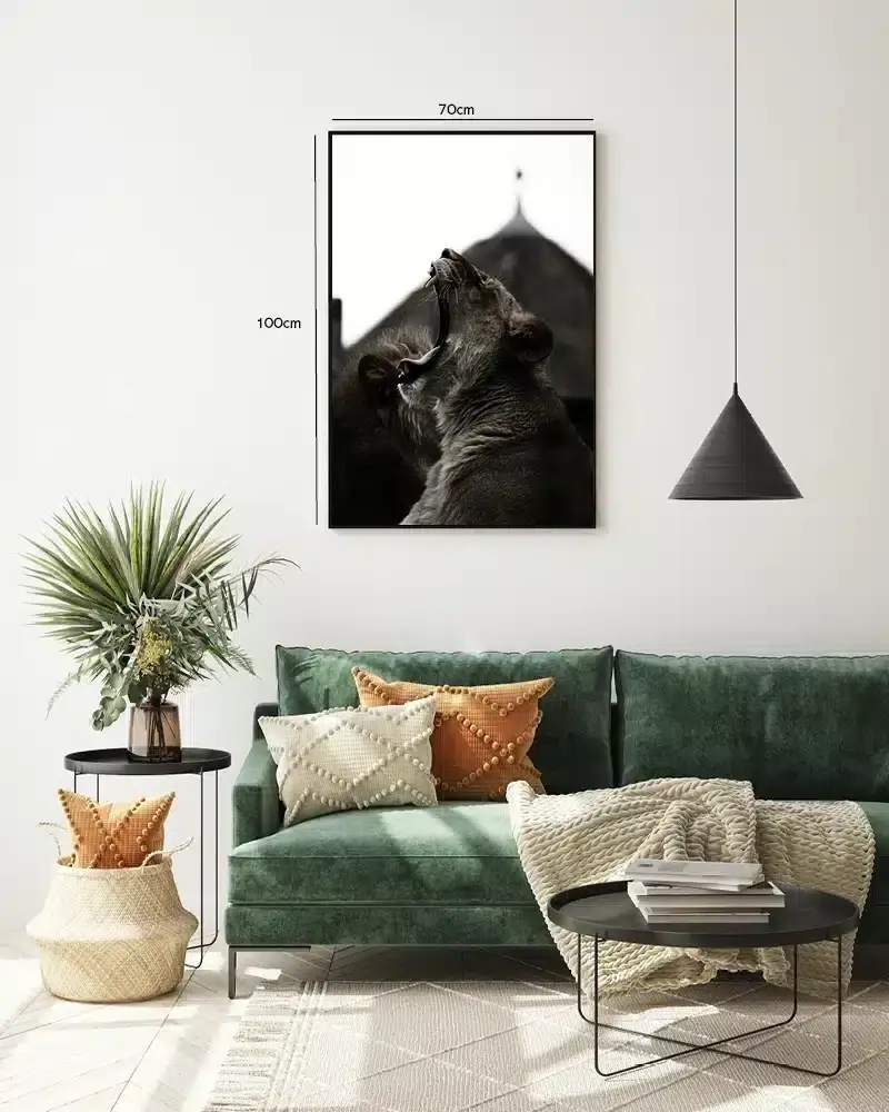 Yawning Lioness Plakat