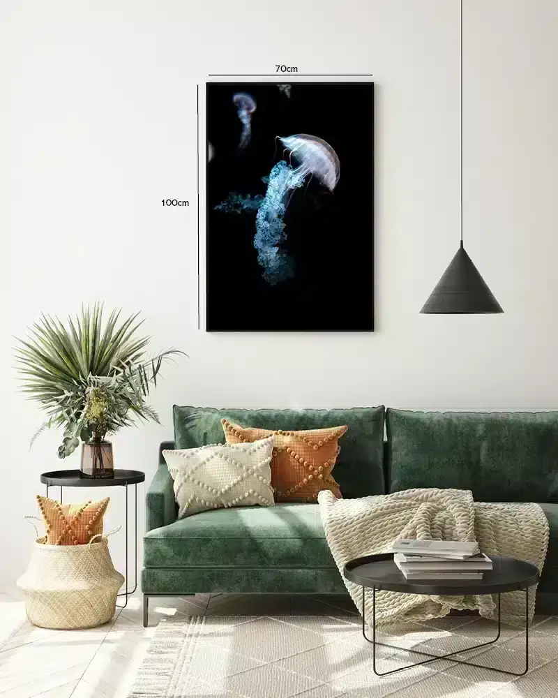 Jellyfish Blue Glow Plakat