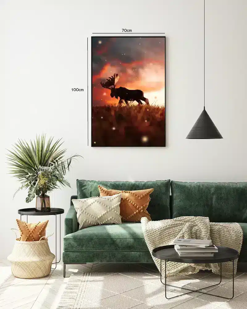 Elg Moose Silhouette Plakat