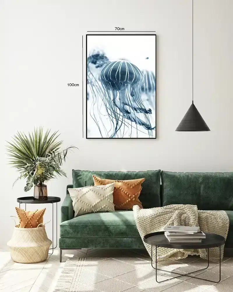 Jellyfish Blue Plakat