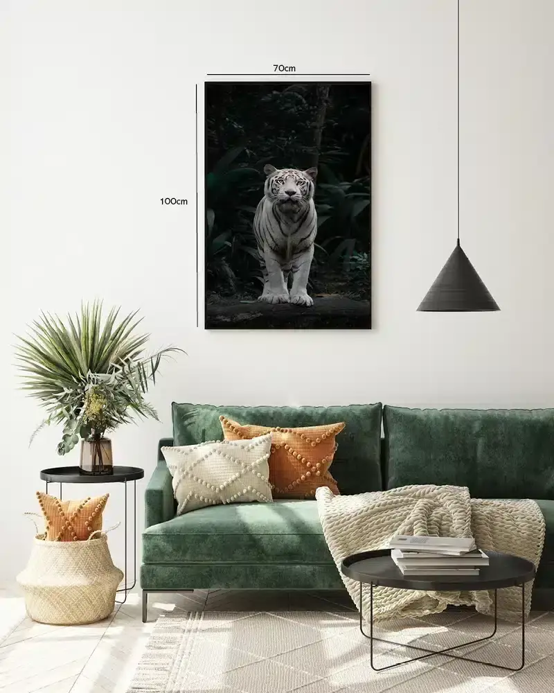 White Tiger Jungle Plakat