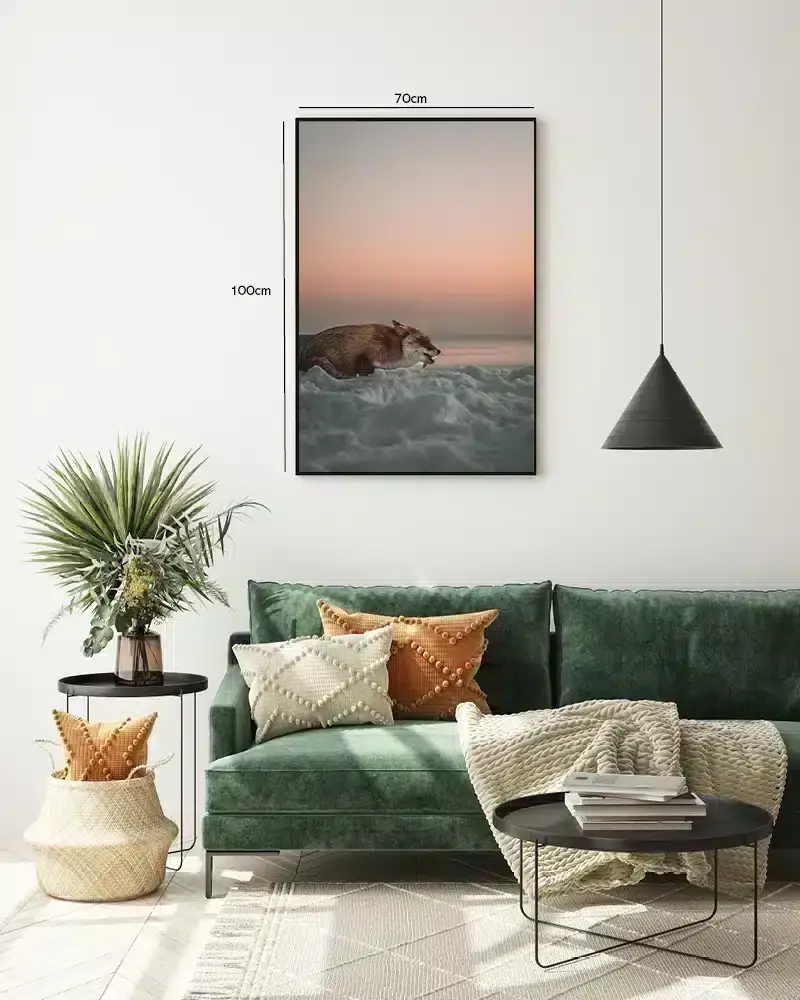 Red Fox Sunset Plakat