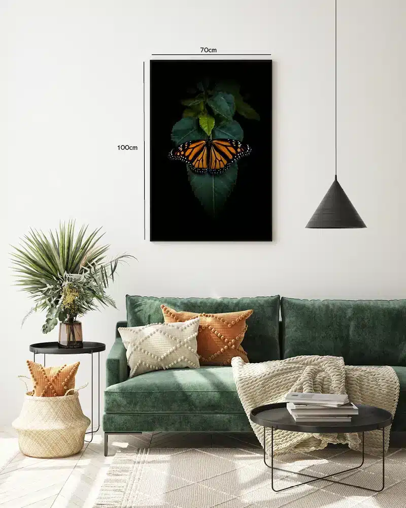 Monarch Butterfly Leaf Plakat