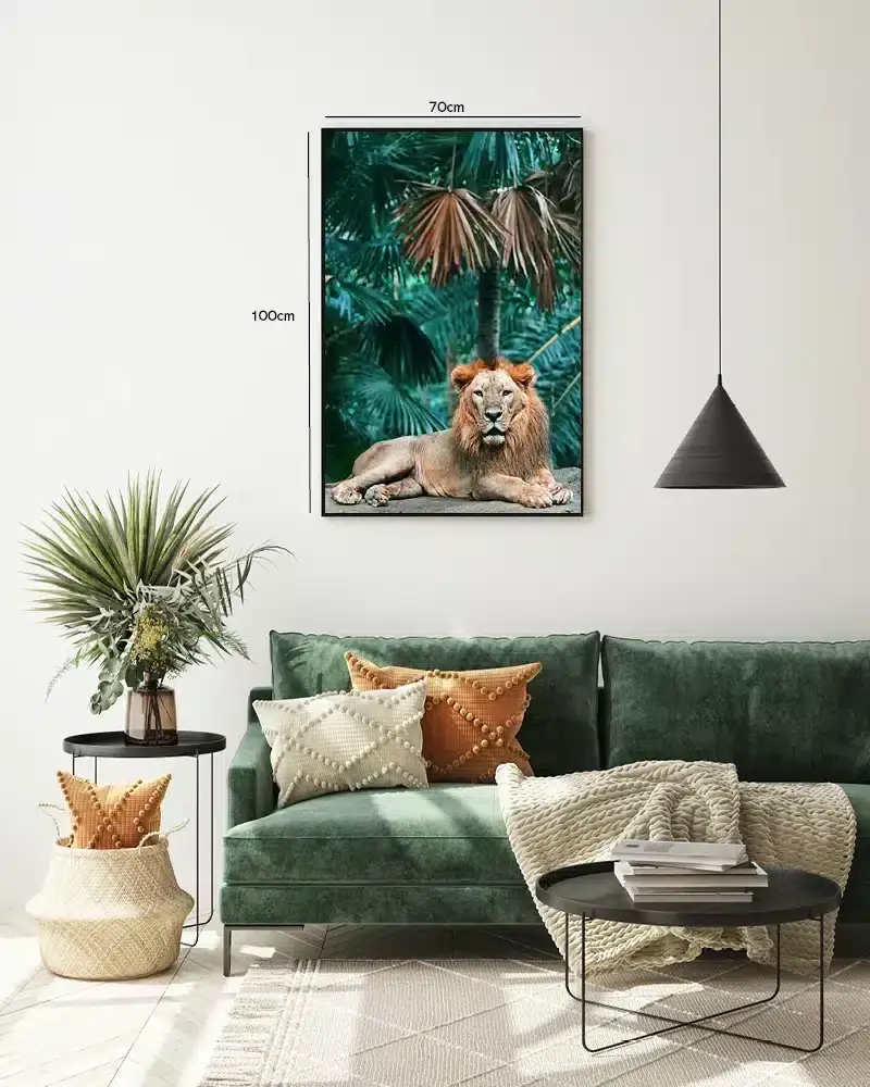 Lion In Jungle Plakat