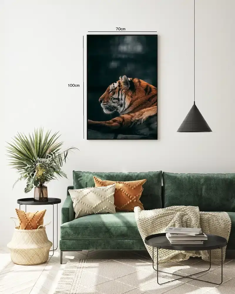 Tiger Side Profile Plakat  No1