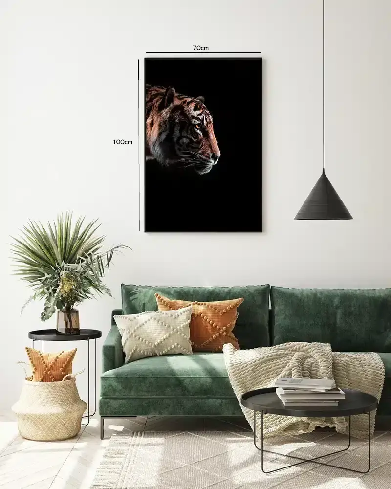 Tiger Profile Dark Plakat