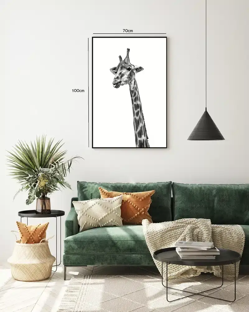 Giraffe Head Plakat