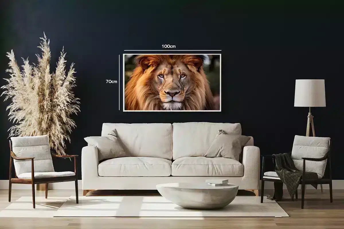 Lion Face I No2 Plakat