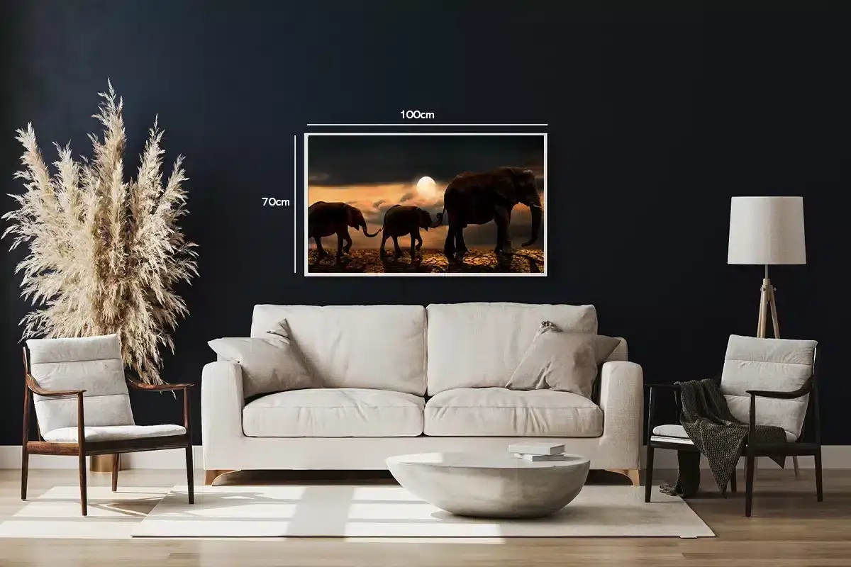 African Elephant Herd No3 Plakat