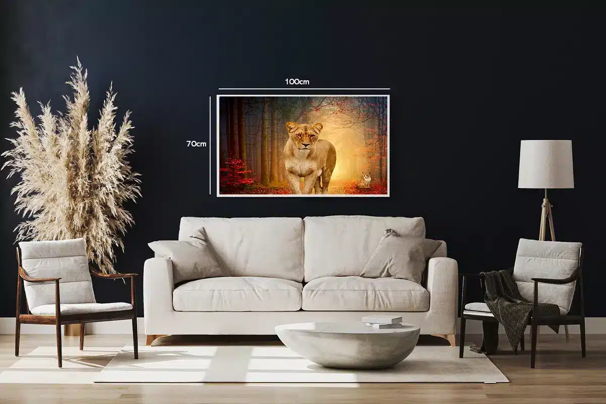 Lioness In Forest Plakat