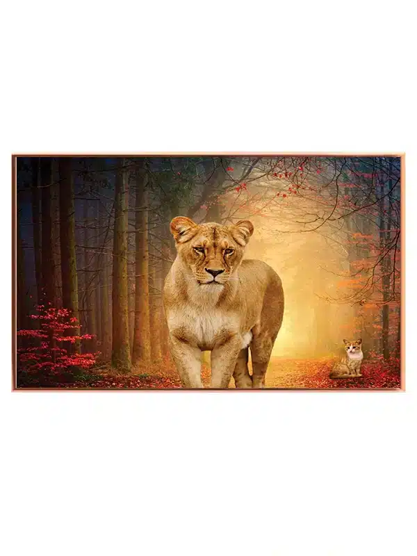Lioness In Forest Plakat