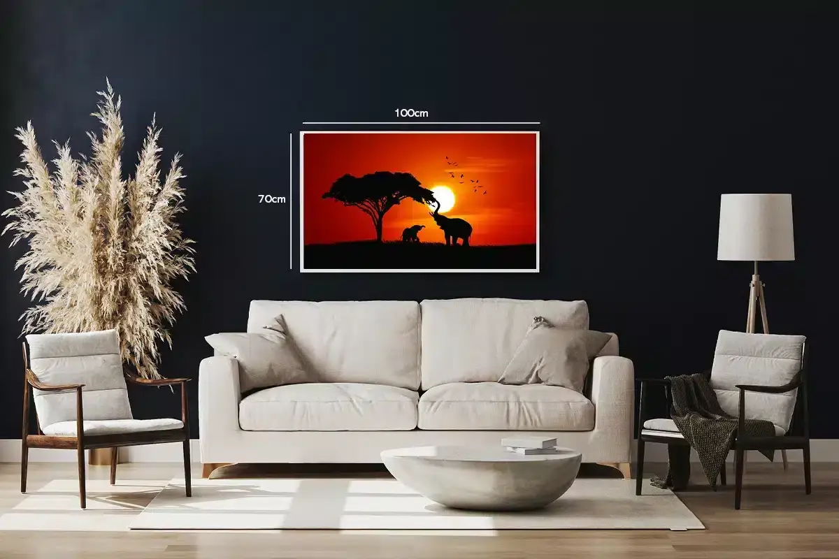 Elephant Sunset I Plakat