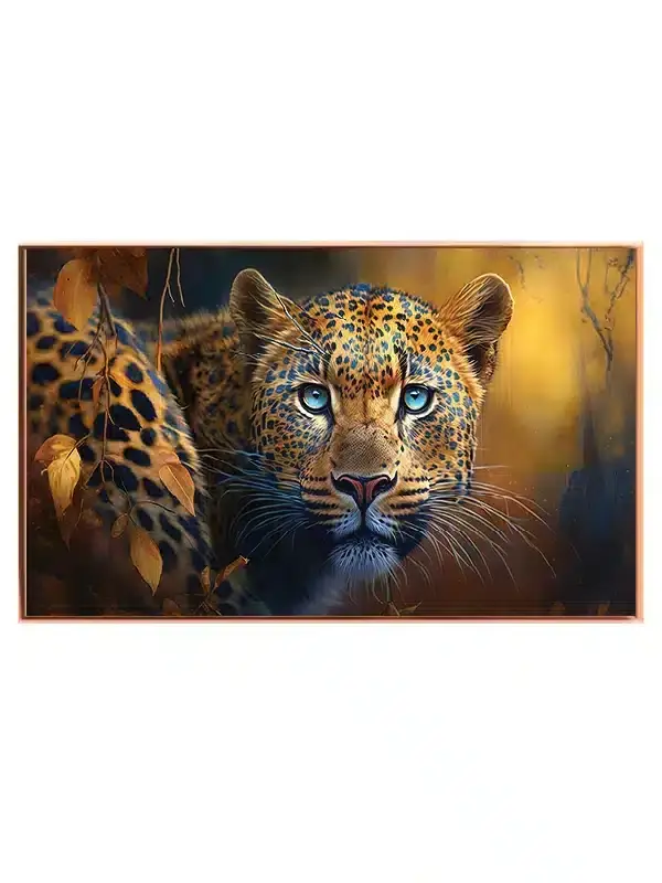 Leopard With Blue Eyes Plakat