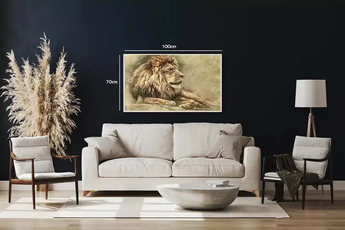 Resting Lion Plakat