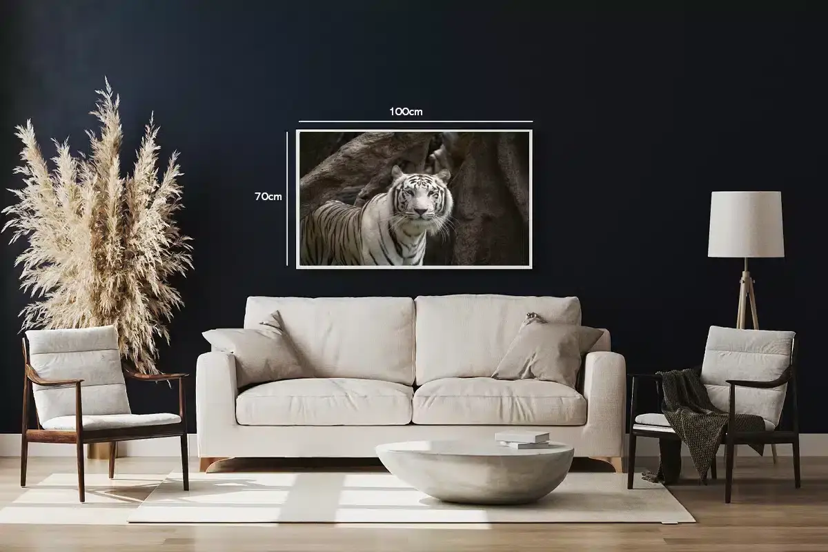 White Tiger Forest Plakat