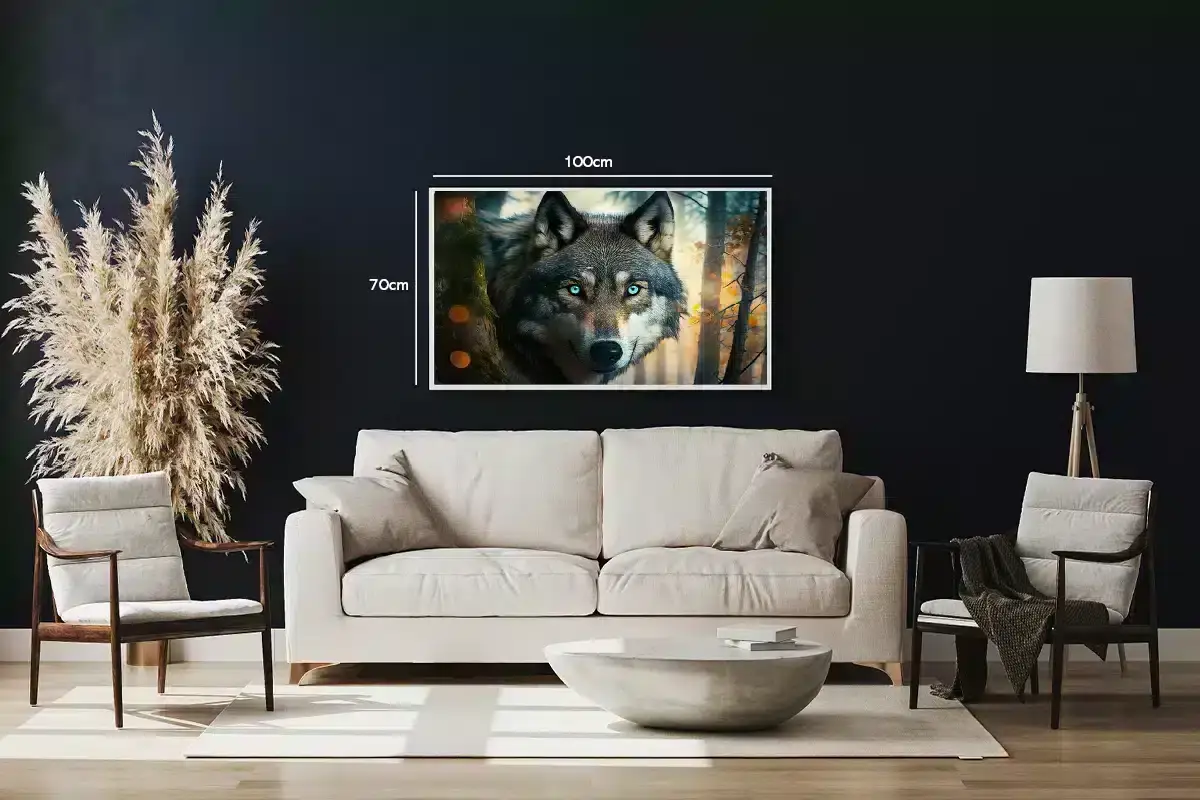Wolf In Forest Plakat