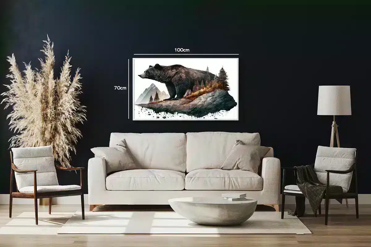 Brown Bear Landscape Plakat