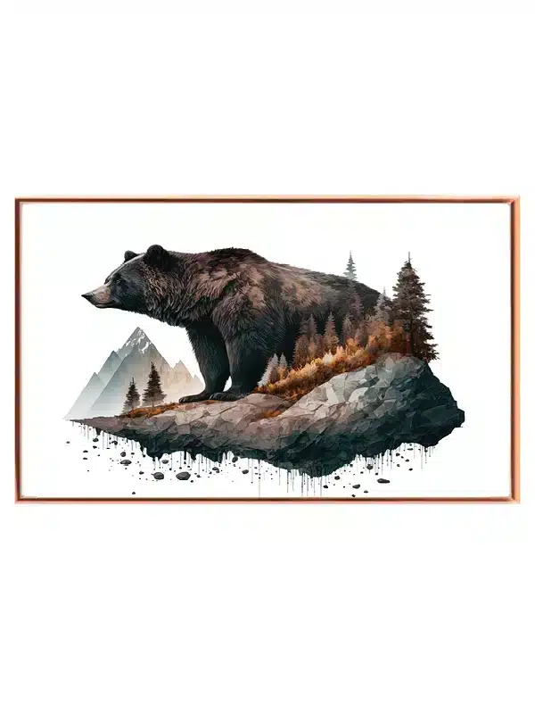 Brown Bear Landscape Plakat