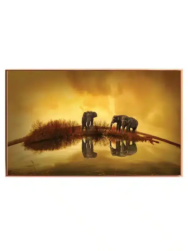 Elephants At Dusk Plakat