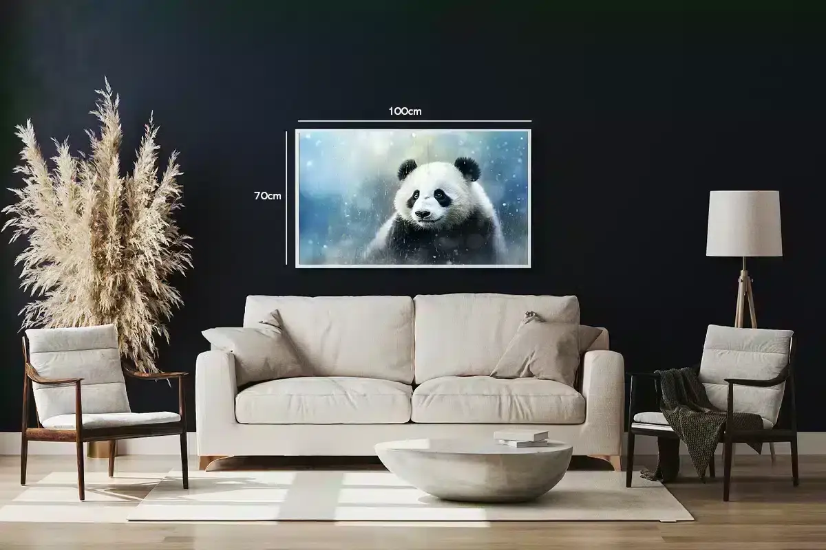 Giant Panda Winter Plakat