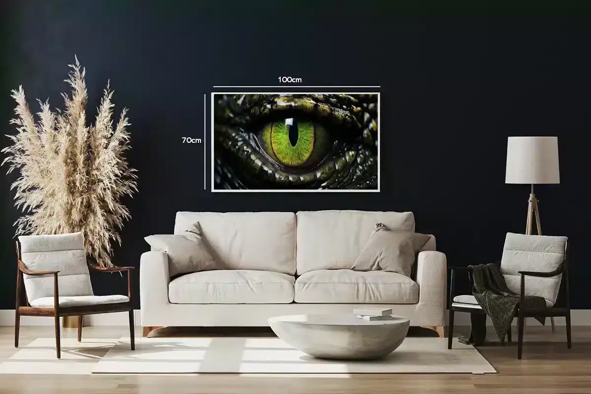 Crocodile Eye Closeup Plakat