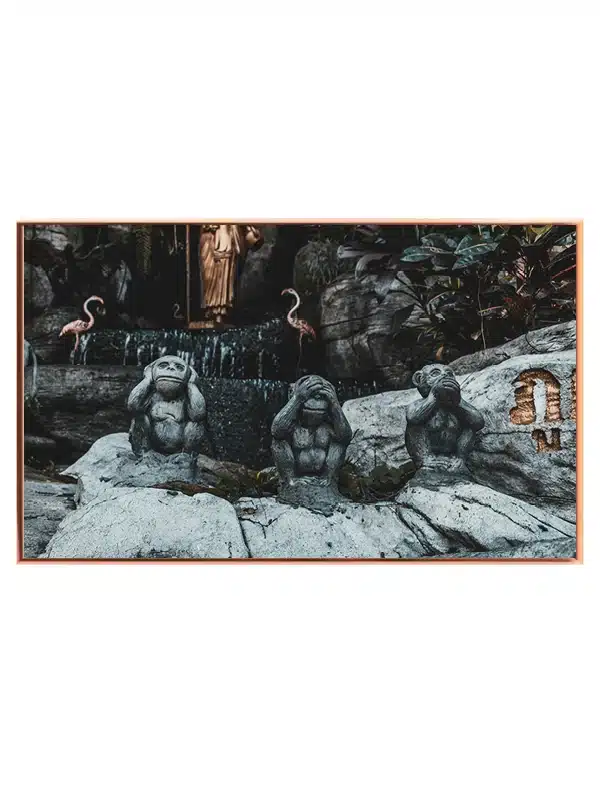Monkey Statue Trio Plakat