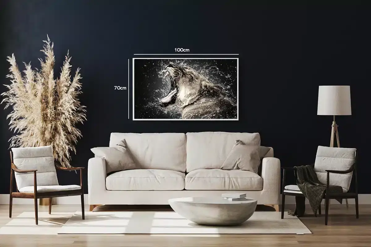 Lioness Yawn Plakat