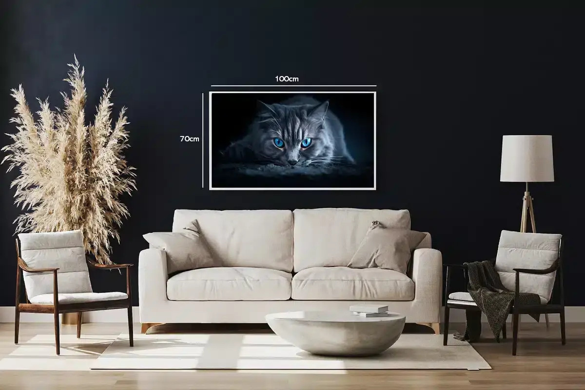 Cat Blue Plakat