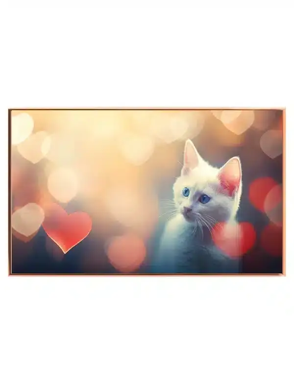 White Kitten Plakat