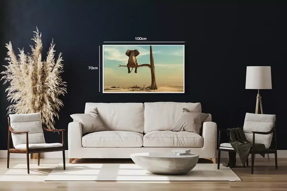 Elephant Sitting Plakat