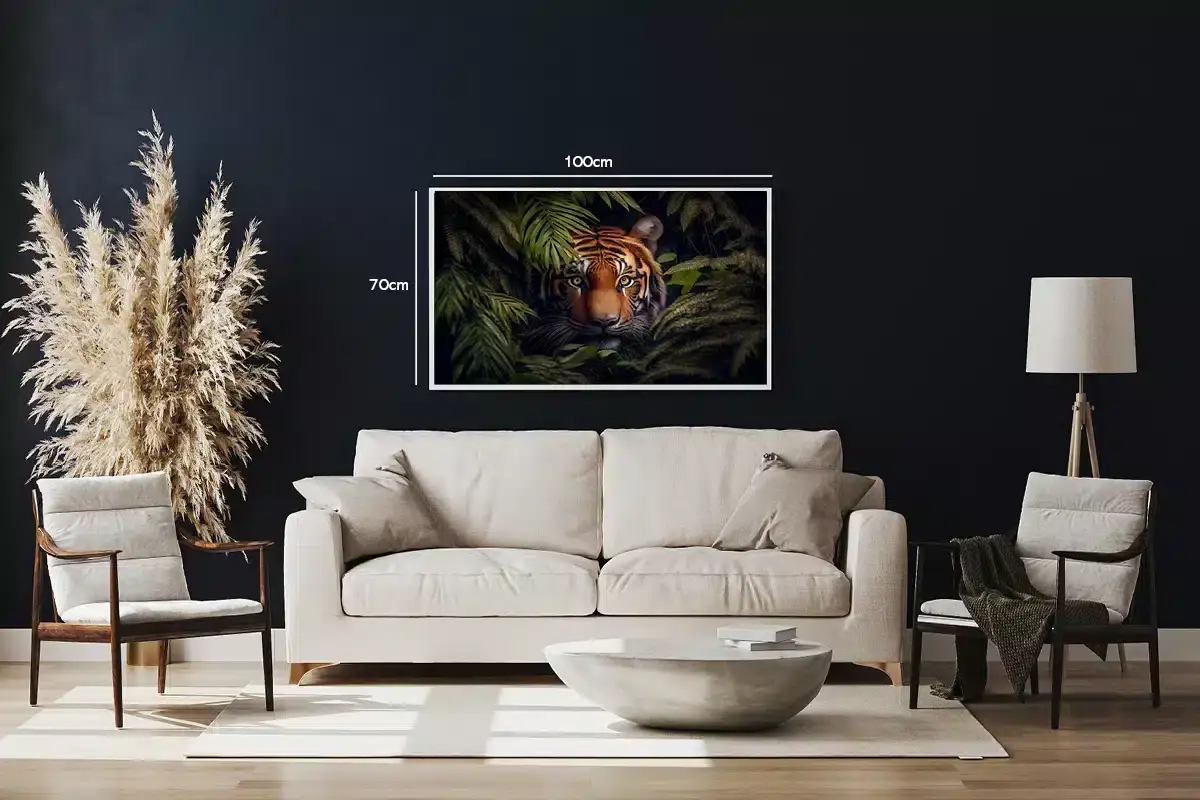 Tiger In Foliage Plakat