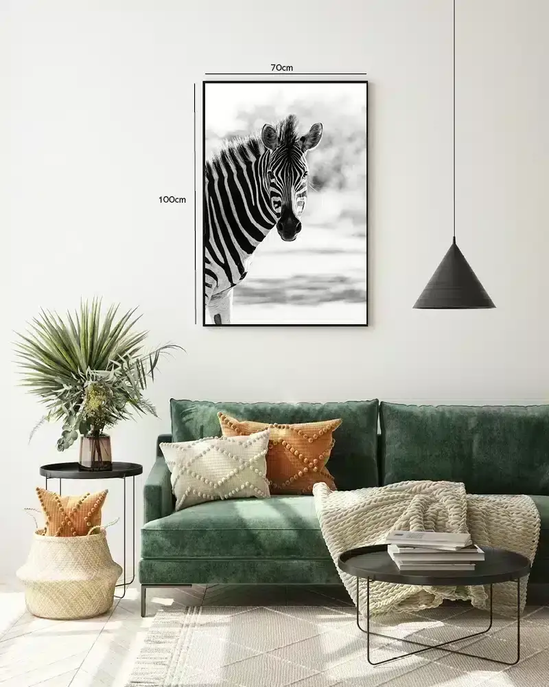 Zebra Portrait Plakat