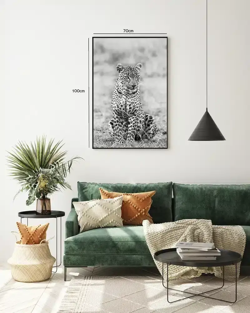Leopard Sitting Plakat