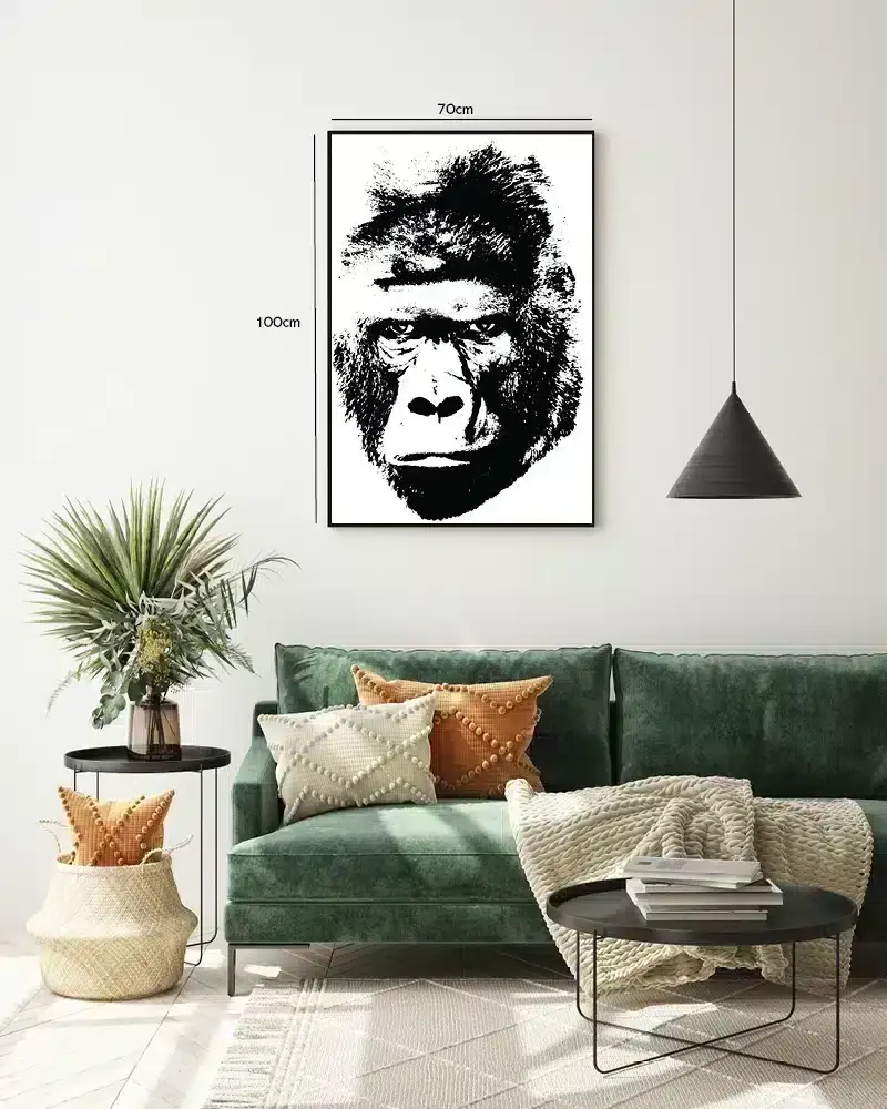 Silverback Gorilla Close Up Plakat