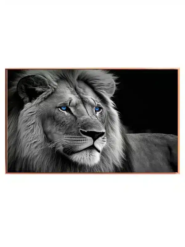 Lion With Blue Eyes Plakat