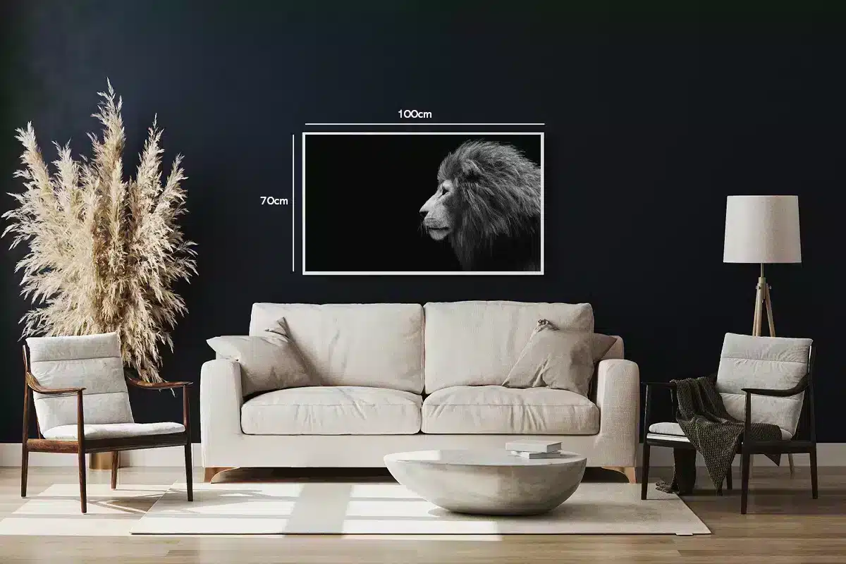 Lion Side Profile Plakat