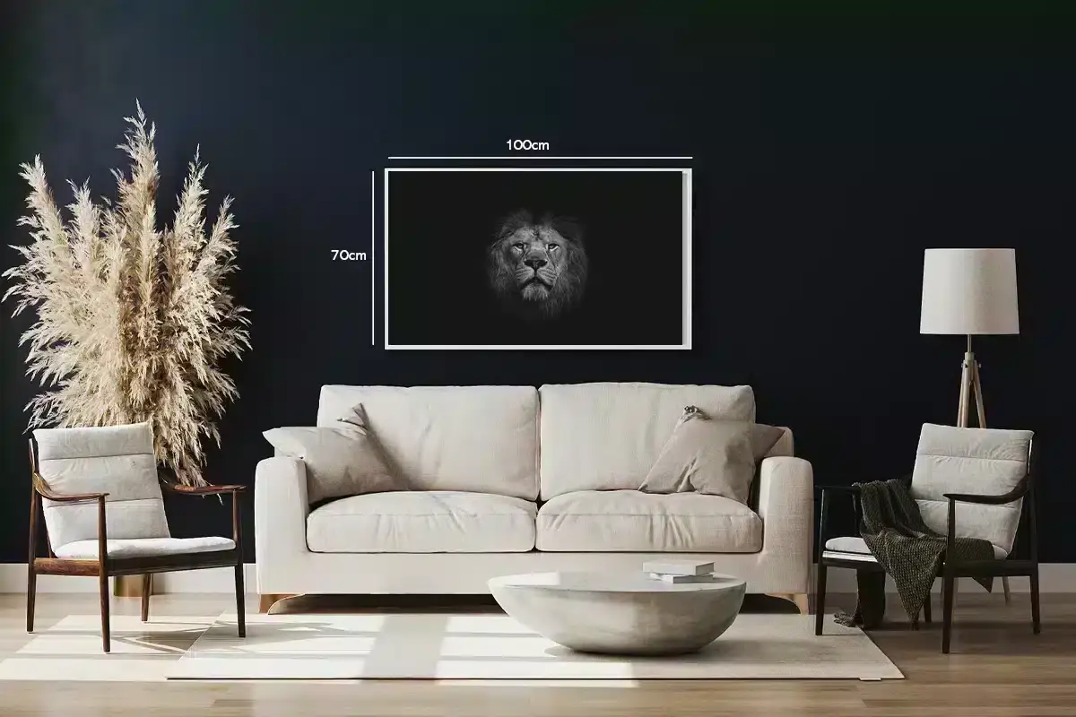 Lion Head Closeup Plakat