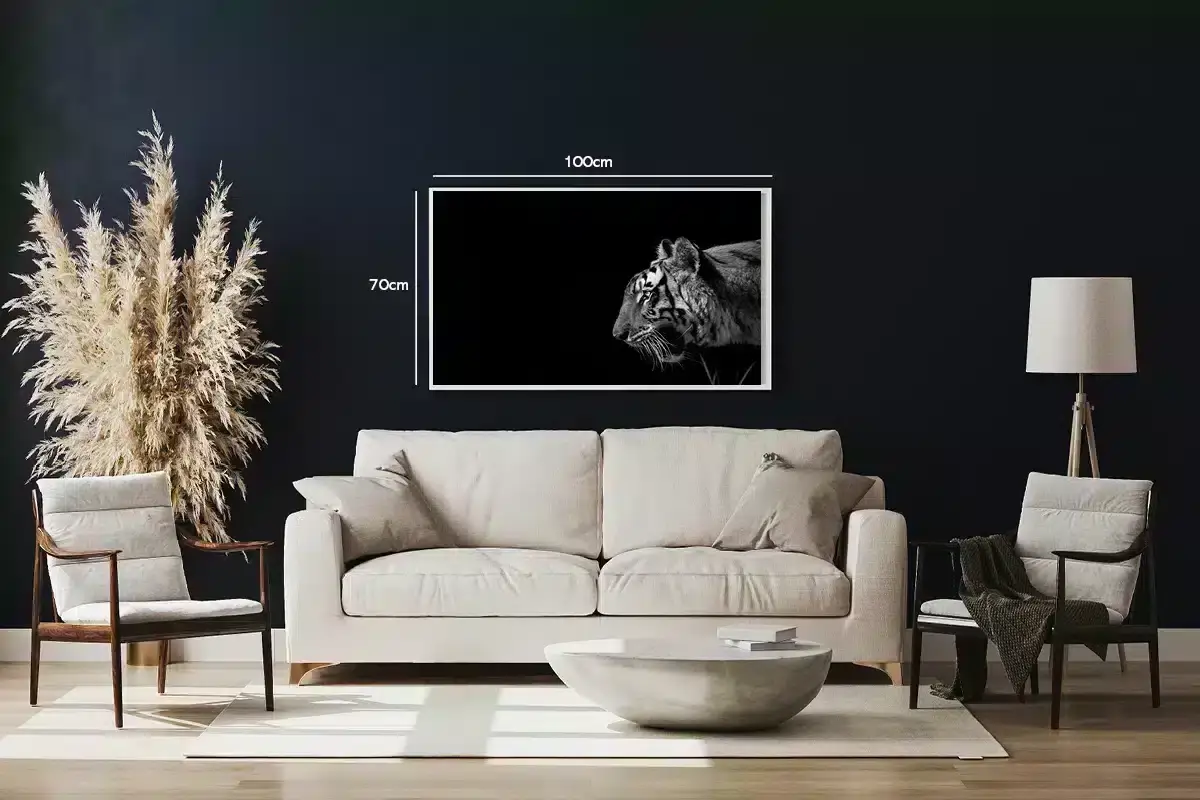 Tiger Side Profile Plakat