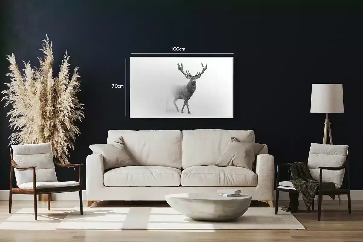 Deer In Mist Plakat