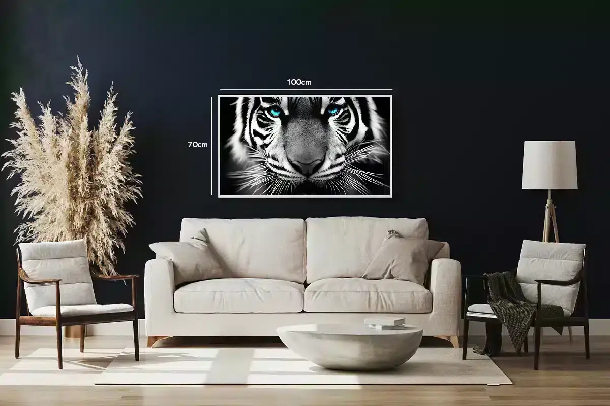Tiger Blue Eyes Plakat