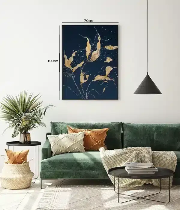 Golden Veil Leaves Plakat