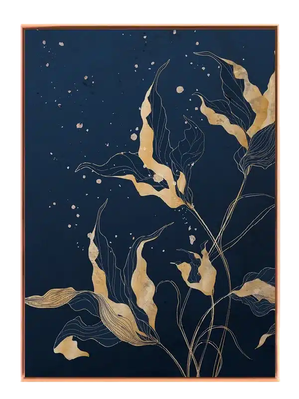 Golden Veins Bloom Plakat