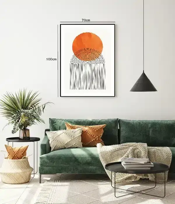 Radiant Orb Contours Plakat