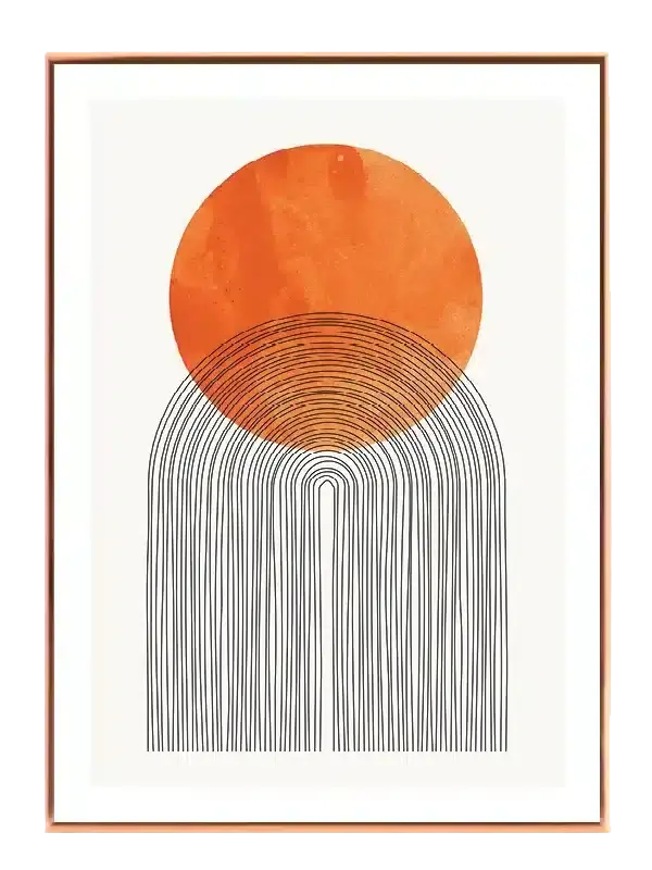 Radiant Orb Contours Plakat